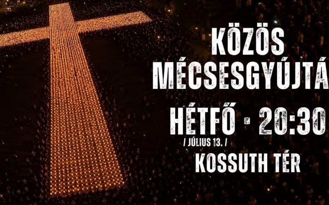 Mécsesgyújtást hirdettek a Parlament elé az Alaptörvény-módosítás miatt